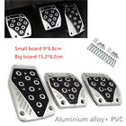 Durable 3 x Aluminum APC Non-Slip Car Foot Pedals Pad Cover Arc Curvature Design