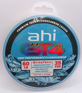 Líder de fluorocarbono de alto rendimiento AHI GyraTech GT4 60# X 35 yardas Transparente - Imagen 1 de 2