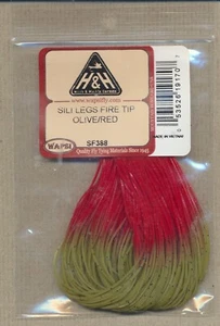 Sili legs - Fire Tip - olive / red SF386 - Picture 1 of 1