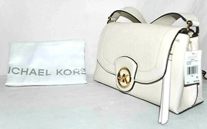 Michael Kors Bowery Leather Crossbody, Light Cream - $228 - Picture 1 of 10