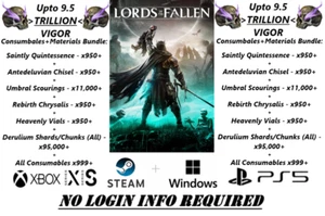 Lords Of The Fallen 2023 -🔥9.5 TRIL VIGOR & MAT+CONSUM BUNDLE🔥 (XBOX, PS5, PC) - Picture 1 of 3