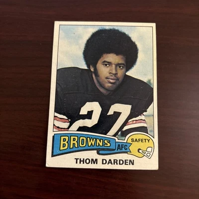 1975 Topps - Thom Darden #342 Cleveland Browns Michigan Wolverines - Image 1 of 2