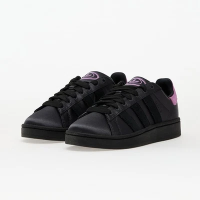 W Adidas Originals Campus 00s Carbon Black Purple JQ8327 Womens Sneakers Shoes - Image 1 of 4