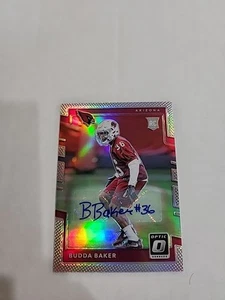 2017 Optic Donruss Budda Baker RC Silver Holo Auto /99 ZM - Picture 1 of 3