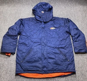 Vintage Denver Broncos Jacket Mens Large NFL Football Nike Pro Line 90s - Picture 1 of 13