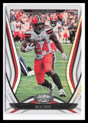 2020 Panini Certified Mirror #85 Nick Chubb #/450 Cleveland Browns - Image 1 of 2