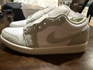 NIB NEW Men’s Nike Air Jordan 1 Low SE White Seafoam-Sail Sz 8.5 FN5214-131 - Picture 1 of 10