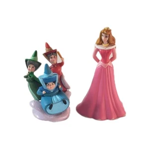 Fairies Flora Fauna Merryweather Cake Topper Figure  Figurine Sleeping Beauty - Picture 1 of 12