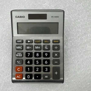Casio MS-80BM Calculator- Silver Metal Color - Picture 1 of 4