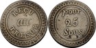 Mauritius 25 Sous 1822? Calcutta    Silber 3,3 g  Original Münze #LL70