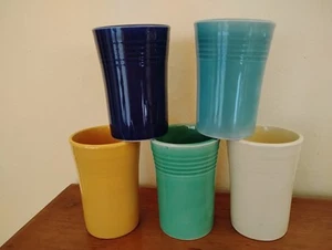 Lotto di 5 bicchieri da succo vintage Fiestaware - Foto 1 di 7