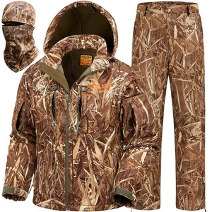 Camouflage Jagdkleidung für Herren, leises warmes Fleecefutter, kaltes Wetter Hirschjagd... - Bild 1 von 6