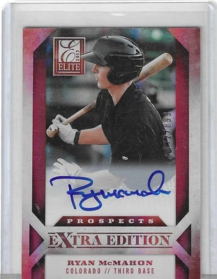 2013 PANINI EEE RYAN MCMAHON AUTOGRAPHED ROOKIE CARD #872/899 - Image 1 of 2