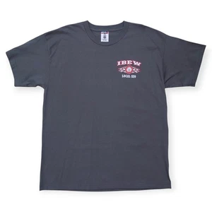 Union Made IBEW 320 T-Shirt Mens 2X-Large Electrical Workers Cotton Made In USA - Picture 1 of 7