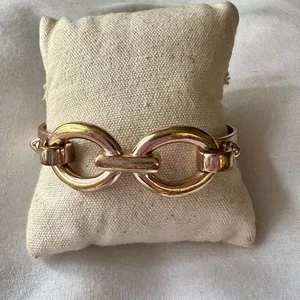 Coach Armband Pferd Gebissverschluss Rosegold/Messing Reitermotiv - Bild 1 von 7
