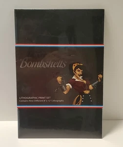 DC Bombshells Lithographic Print Set Art Collection 8 Ltd Ed 8" x 12" Lithos - Picture 1 of 2
