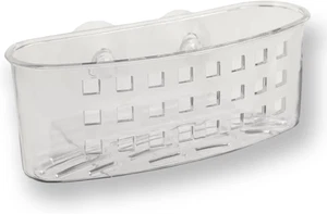 Cesta fregadero cocina jabon estropajo esponja con ventosas transparent 1 pzs - Bild 1 von 12