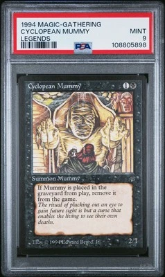 CYCLOPEAN MUMMY Legends PSA 9 MTG [Nostalgium] - Image 1 of 2