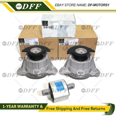 3PCS OEM Engine & Transmission Mount For Mercedes E350 E400 C350 C300 3.0 3.5L - Image 1 of 4