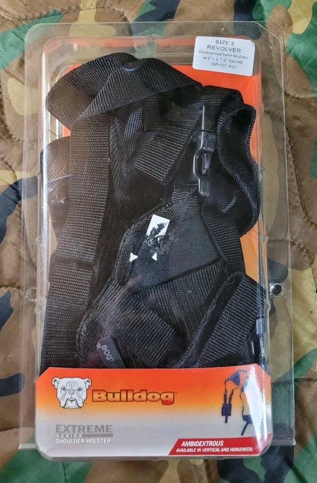 Bulldog Black Nylon AMBIDEXTROUS Size 2 Snub Nose Revolver Shoulder Holster - Image 1 of 4