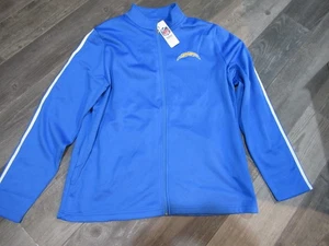 Los Angeles Chargers Jacke mit durchgehendem Reißverschluss Größe Herren Large neu mit Etikett kostenloser Versand - Bild 1 von 4