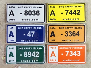 Aruba Kennzeichen Nummernschild Kühlschrankmagnet Magnet PIN Blech Neu; K1 247 - Bild 1 von 10