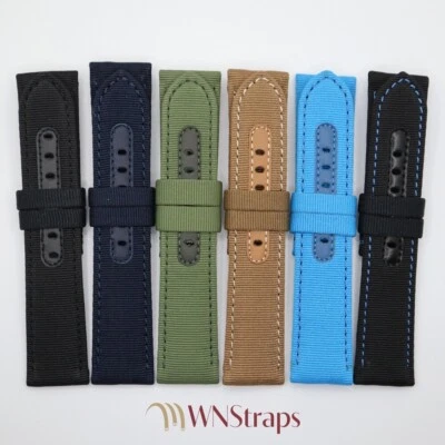 Cinturini artigianali in cordura modello Panerai 22/24 - 24/22 - Made in Italy - Image 1 of 4