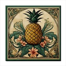 Ceramic Tile Pineapple Art Nouveau Style Kitchen Backsplash Wall Home Decor