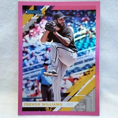 2019 Donruss Pink #102 Trevor Williams Pittsburgh Pirates  - Image 1 of 2