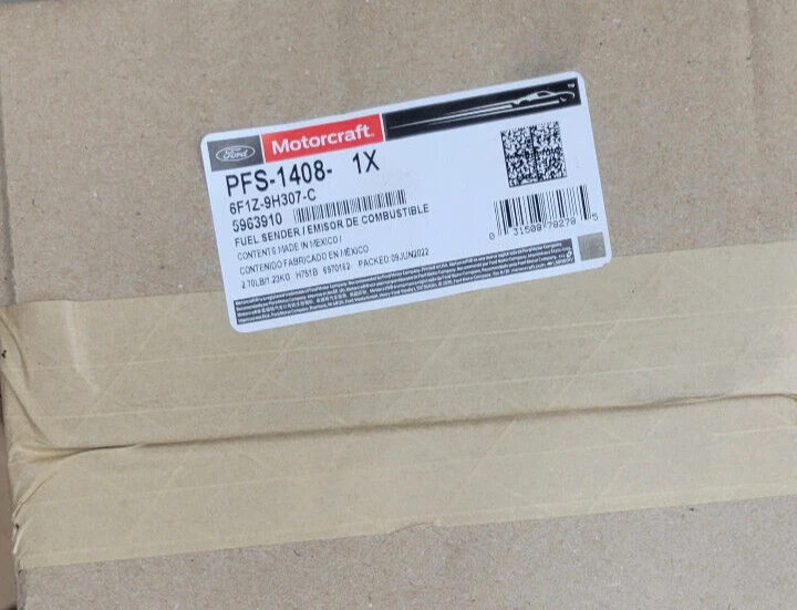 Fuel Pump and Sender Assembly Motorcraft PFS-1408 6F1Z-9H307-C ^ - Image 1 of 1