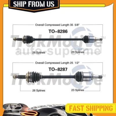 Para 2012 2013 Scion iQ 1,3 L 2x TrakMotive CV eje medio eje juntas delanteras Foto 1 de 4