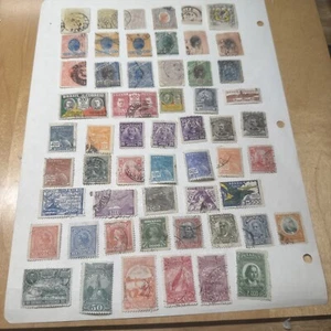 Brasil Stamp Group Unchecked Used (LOT 24A File 115) - Picture 1 of 7