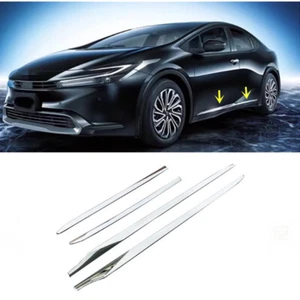 For Toyota Prius 2023 2024 2025 2026 Chrome Body Side Door Molding Cover Trim - Picture 1 of 9