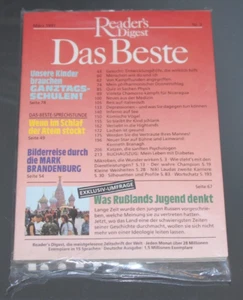 Monatsheft: DAS BESTE aus Readers Digest 03/1991 NEU & OVP - Bild 1 von 1
