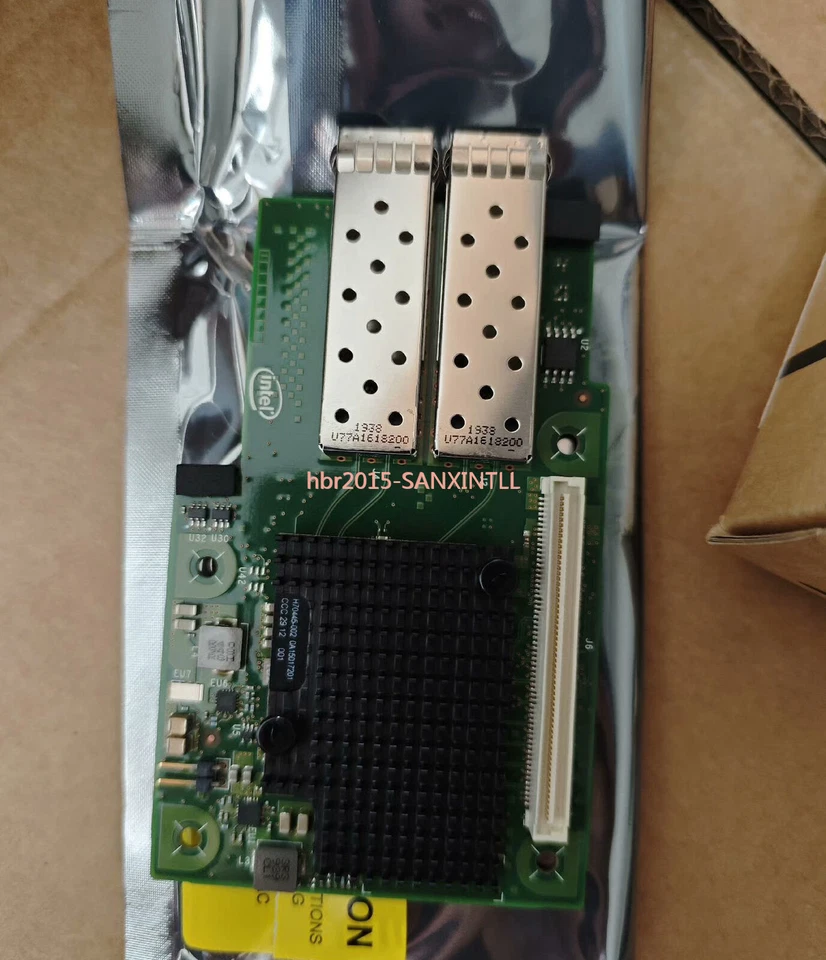 Dell C6420 C6320 Intel X710-DA2 Dual 10GbE SFP+ OCP 2.0 Mezzanine T44PH 4J71V - Image 1 of 4