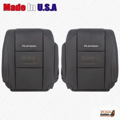 2010 - 2015 For Nissan Armada Platinum Driver-Passenger Tops Leather Cover Black - Image 1 of 4