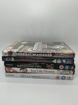 Bundle of 4 Movie Video DVD’s & 1 PC DVD Football Game Mixed Lot DVD All Working - Image 1 of 4
