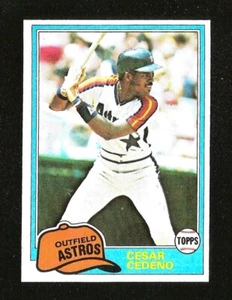 1981 Topps BASEBALL #190 CESAR CEDENO EXMINT HOUSTON ASTROS (SB1) - Picture 1 of 1