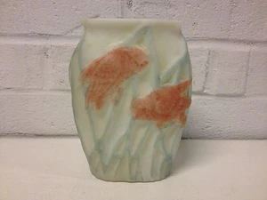 Vintage Phoenix / Consolidated Art Glass Vase w/ Owls on Tree Branch Decoration - Picture 1 of 11