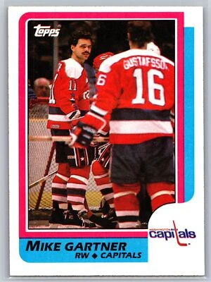 1986-87 Topps #59 Mike Gartner Washington Capitals - Image 1 of 2