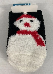Children's Fuzzy Holiday Socks with Snowman by Pepperts - Picture 1 of 10