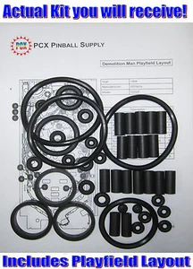 Kit de anillo de goma pinball Williams Demolition Man 1994 - Imagen 1 de 2