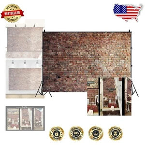 Matte Finish 12x8ft Vintage Red Brick Wall Background for Photo Studio Props - Picture 1 of 10