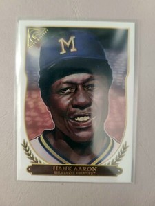 2018 Topps Gallery Hall of Fame #HOF25 Hank Aaron Atlanta Braves Brewers