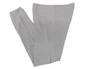 Nike High Waist Leggings Womens S White Cut Out Dri Fit Athletic Workout Gym - Picture 1 of 10