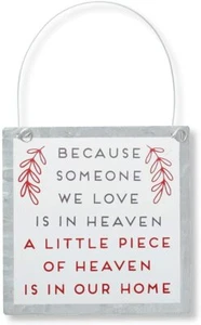 Someone We Love in Heaven Memorial Wall Hanging Sign or Ornament 4.5ft , White - Bild 1 von 4