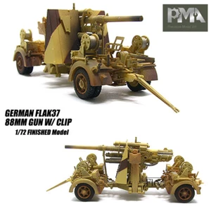 PMA WWII GERMAN FLAK37 88MM GUN W/ clip 1/72 FINISHED MODEL GUN - Picture 1 of 5