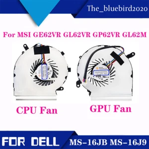 Für MSI GE62VR GL62VR GP62VR GL62M Kühllüfter MS-16JB MS-16J9 - Bild 1 von 6