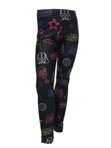 TEREZ Girl's Black Star Wars Neons Leggings #4018052 NWT - Picture 1 of 2
