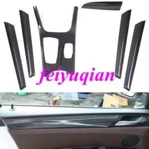 6P Carbon Fiber ABS Car Interior Kit Cover Trim For BMW X3 F25 F26 X4 2011-2016 - Picture 1 of 4